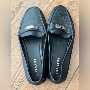 Coach Leather Black Loafers 9.5